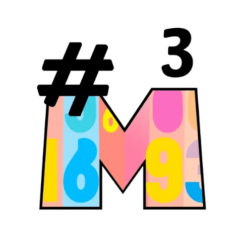 Hashtag M-Cubed Logo